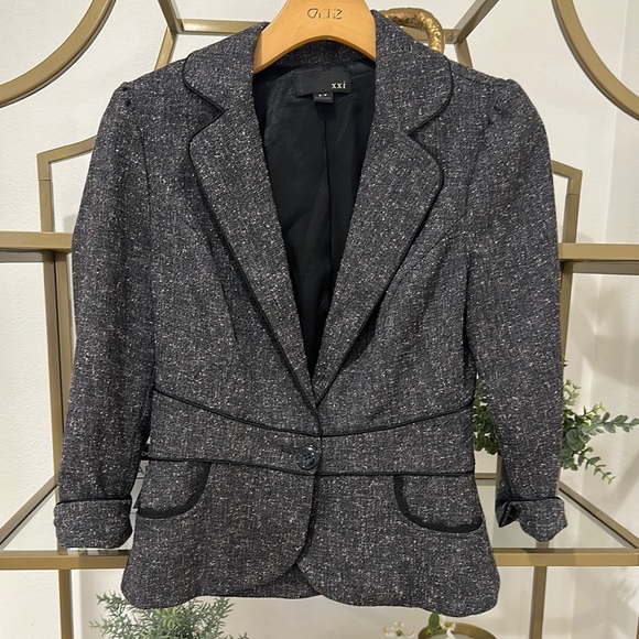 Forever 21 Jackets & Blazers - Tweed Lace Trim Blazer